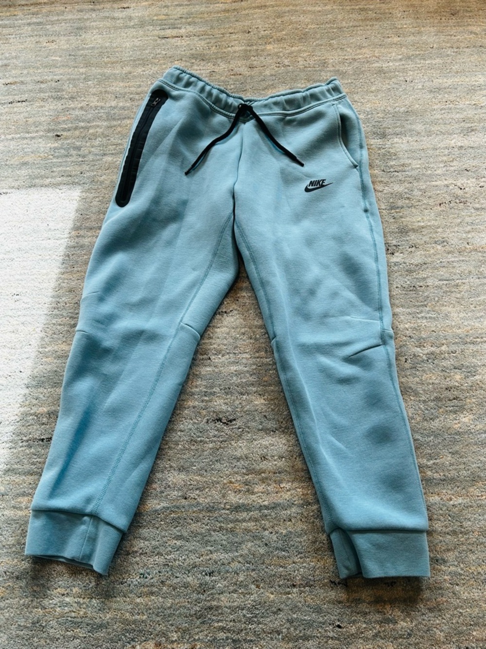 Nike Tech Fleece Pants Kids XL Light Blue Joggers Slim Fit Athletic Sweatpants